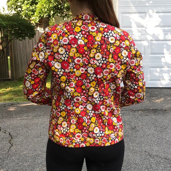 Kate Spade Saturday Floral Printed Jean Jacket - Picture 3 of 6